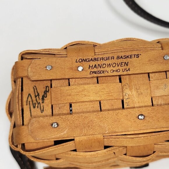 Longaberger Small Saddlebrook Purse Basket - Like New - Picture 3 of 4